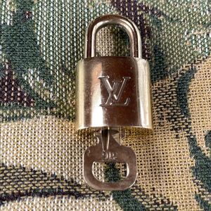 Louis Vuitton Gold Padlock with Key